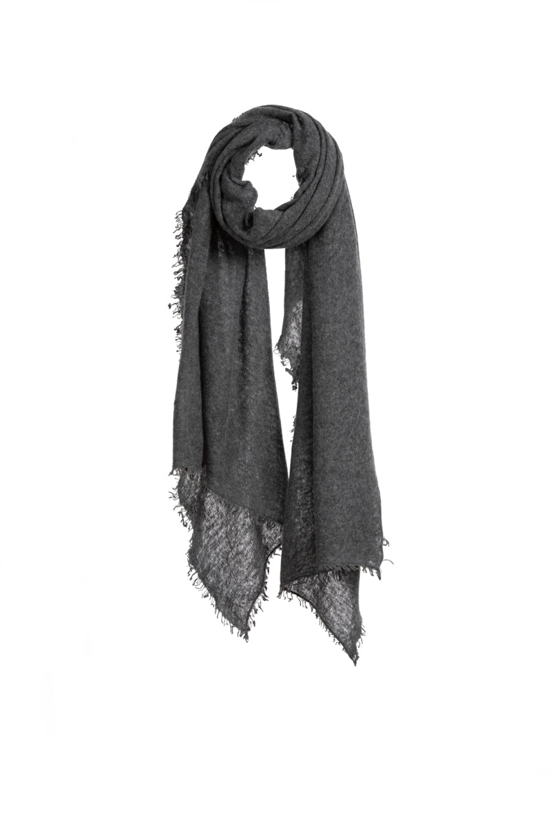 Open Knitted Shawl Plain ( Baby Cashmere ) Spice