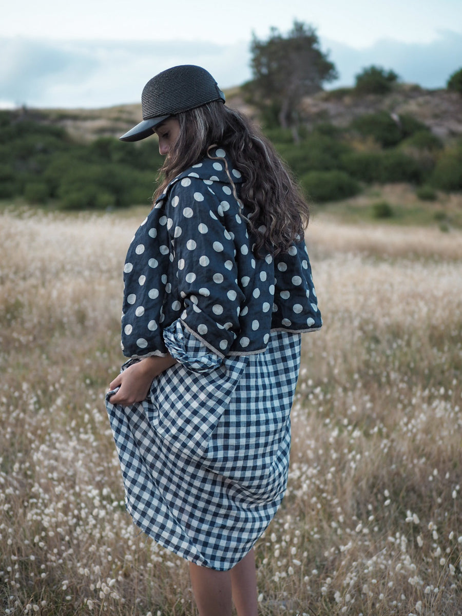 Peter Pan Jacket ( Linen) Spots