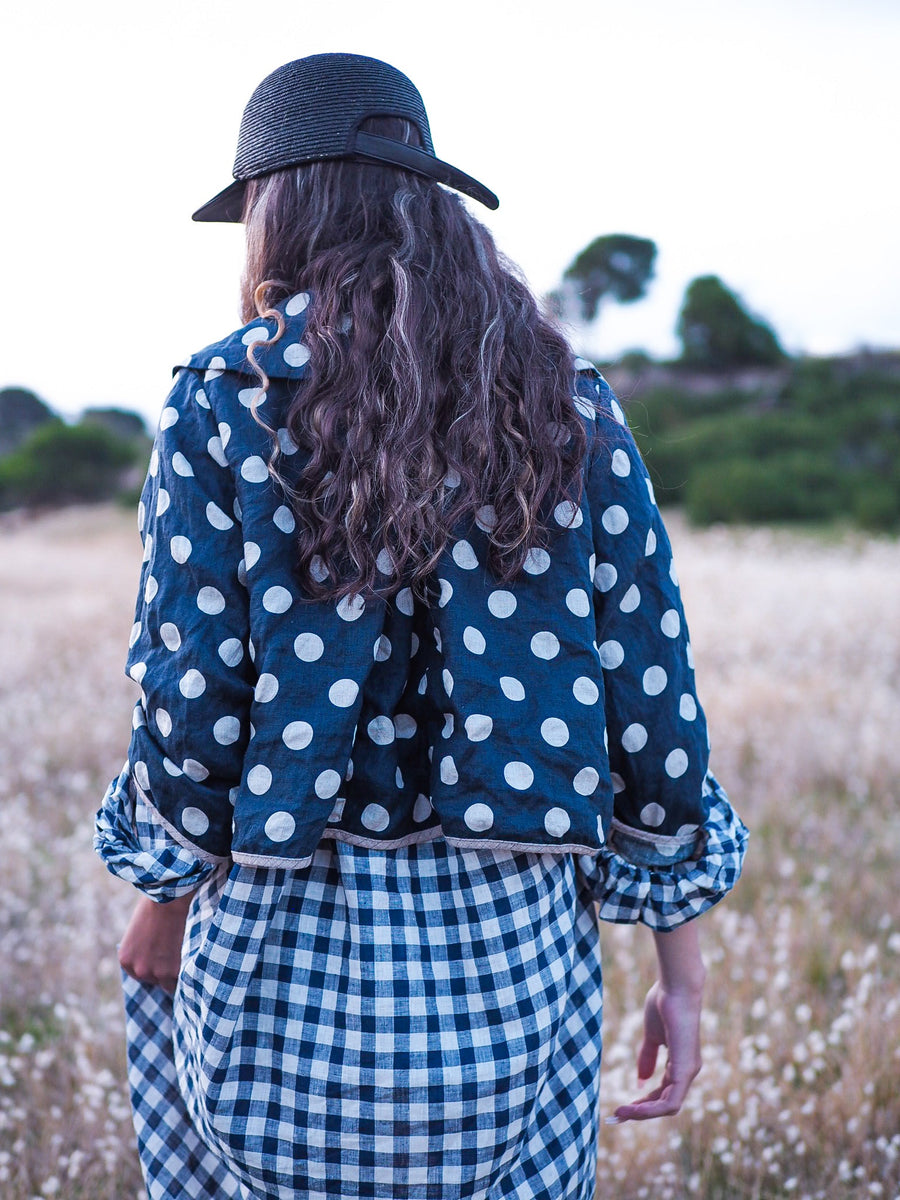 Peter Pan Jacket ( Linen) Spots