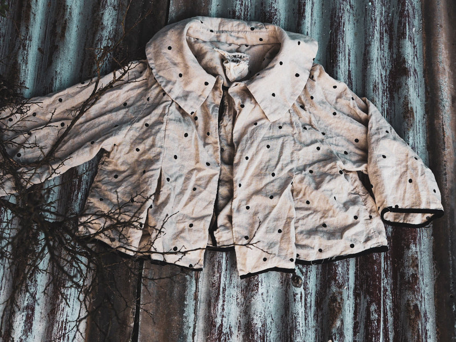 Peter Pan Jacket ( Linen) Spots