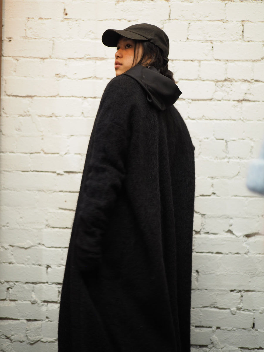 Shawl Collar Luxe Cardi (Alpaca) - Snow