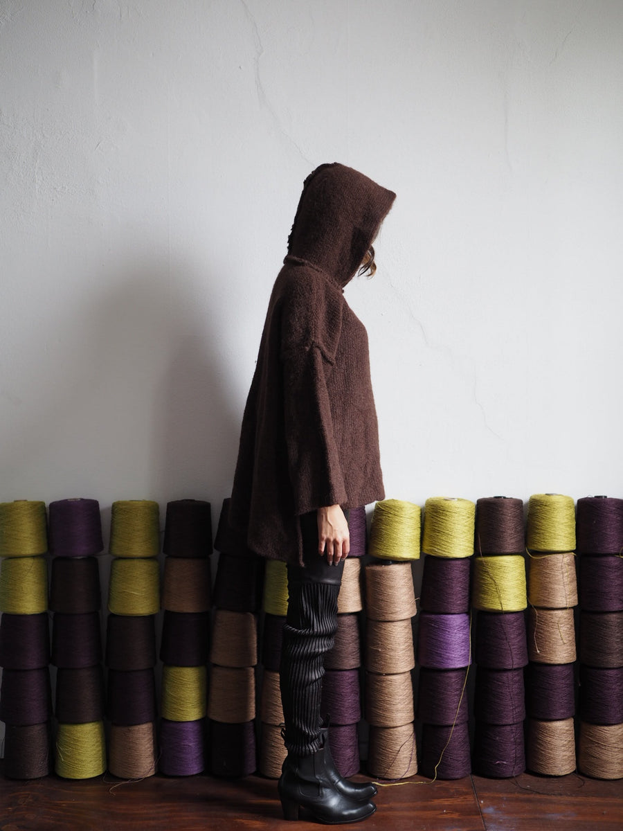 Sloppy Joe Hoodie (Alpaca) - Mocca