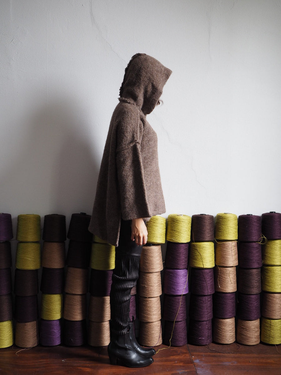Sloppy Joe Hoodie (Alpaca) - Mocca