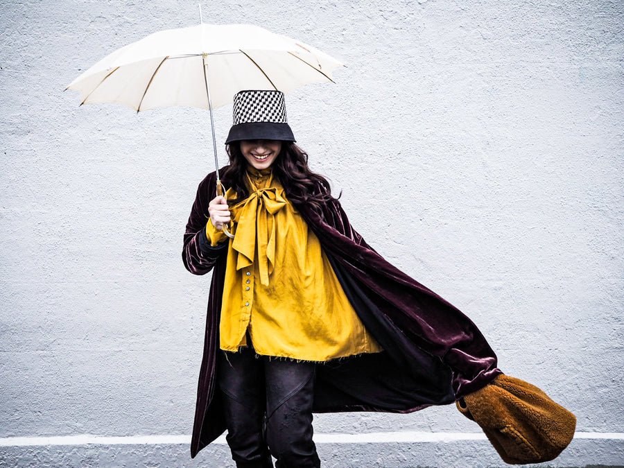 Cocoon Coat (Silk Velvet ) - Slate