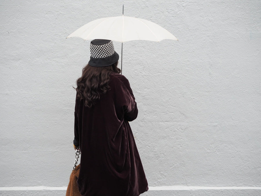 Cocoon Coat (Silk Velvet ) - Khaki Green