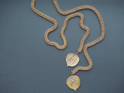 Matt Lariat Necklace - Coin