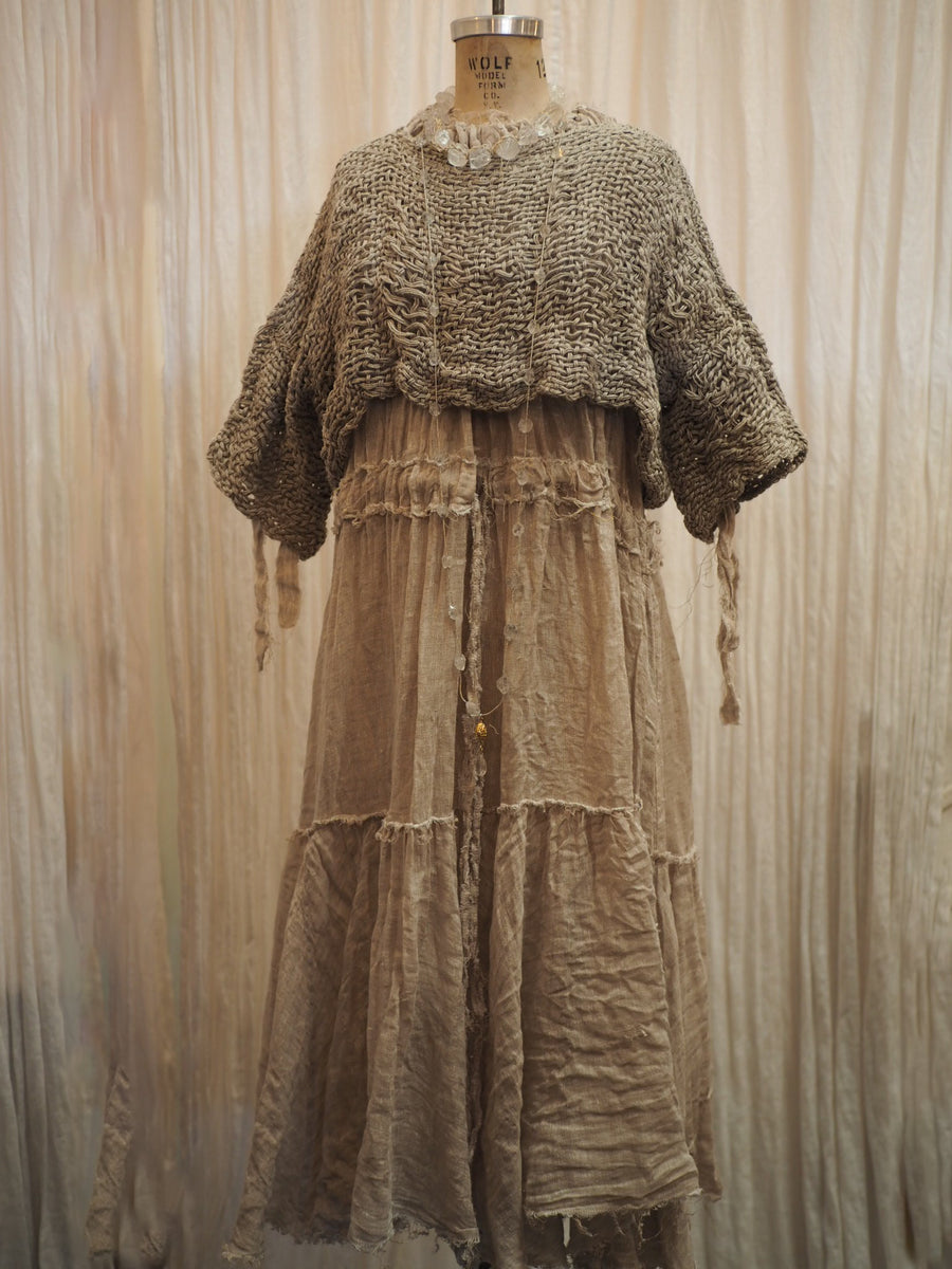 Hand Loom Crop Top (Linen) Sage