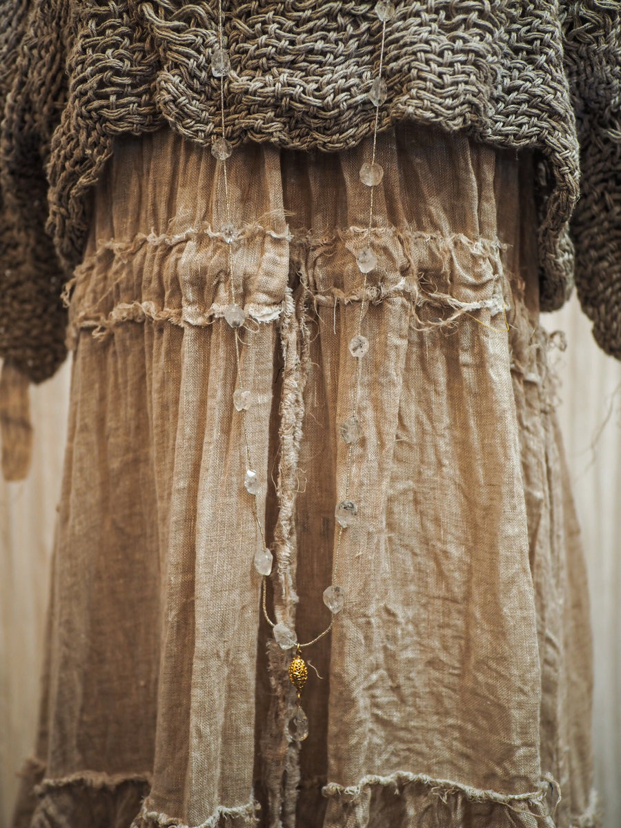 Hand Loom Crop Top (Linen) Sage