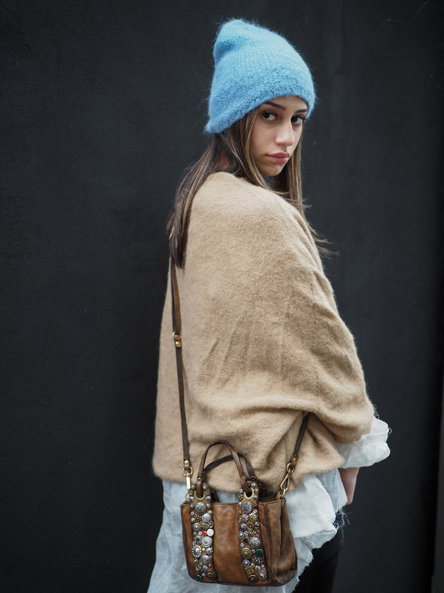 Light Weight V-Neck Sweater (Alpaca) - Oat