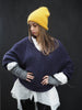 Light Weight V-Neck Sweater (Alpaca) - Iris Blue