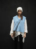 Luxe V Neck Vest (Alpaca) - Sky Blue