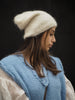 Luxe Knitted Beanie (Suri Alpaca) Snow