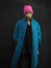 Cocoon Coat (Mohair) - Kingfisher