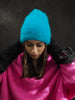 Luxe Knitted Beanie (Suri Alpaca) Cerulean Blue