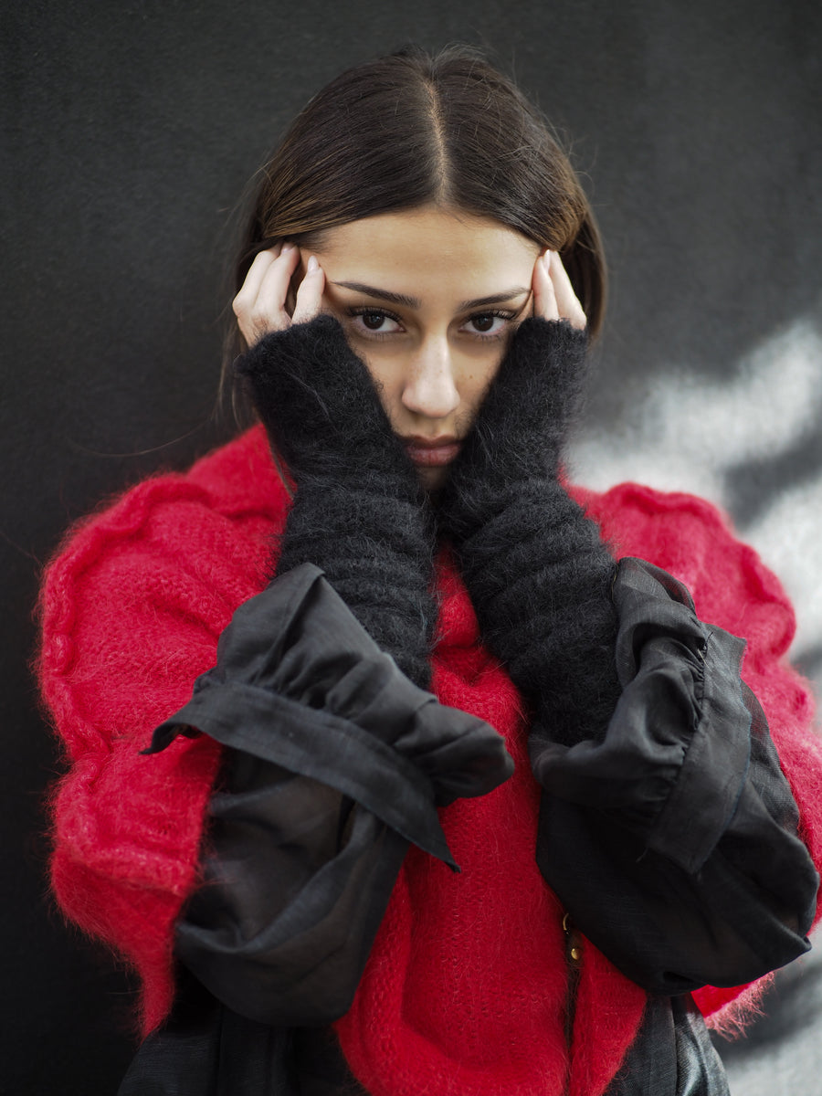 Long Luxe Mittens / Sleeves (Suri Alpaca)