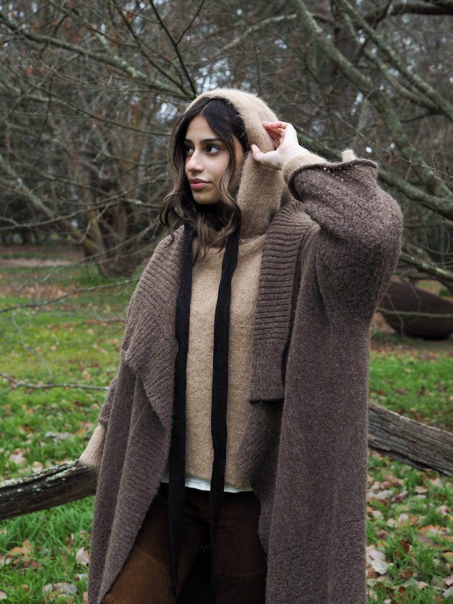 Sloppy Joe Luxe Hoodie (Alpaca) - Camel