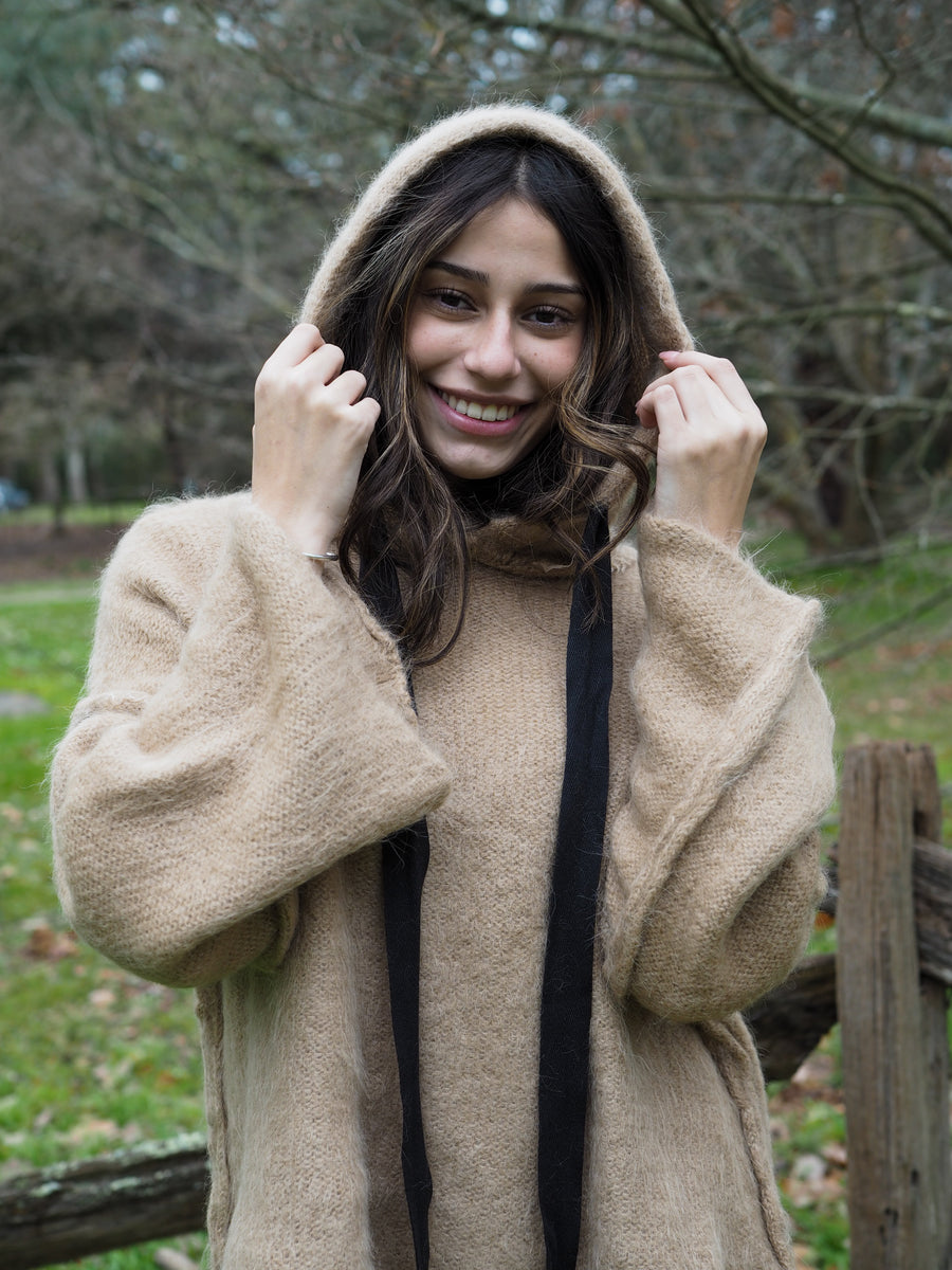 Sloppy Joe Luxe Hoodie (Alpaca) - Camel