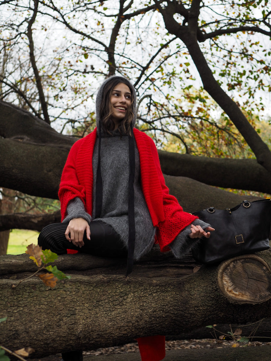 Sloppy Joe Luxe Hoodie (Alpaca) - Charcoal