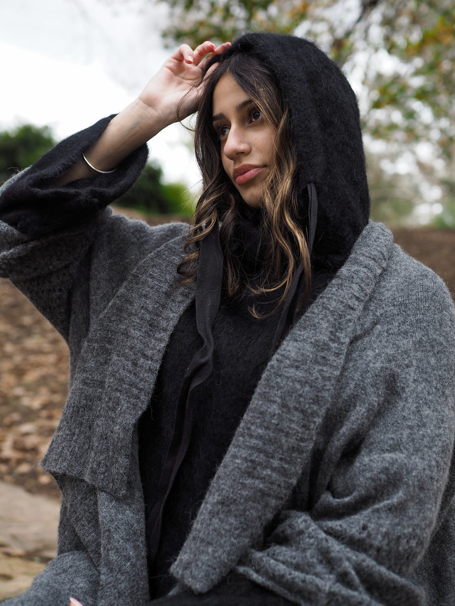 Sloppy Joe luxe Hoodie (Alpaca) Black