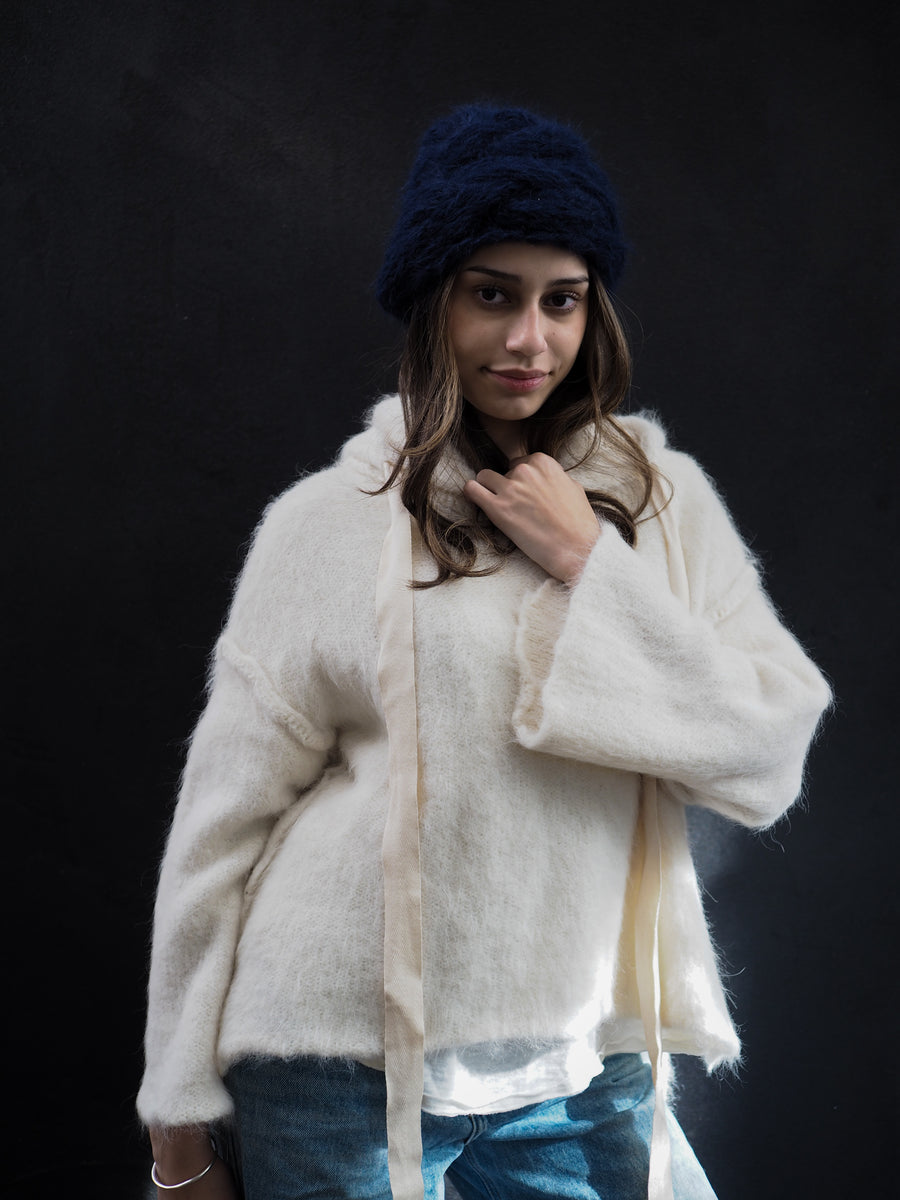 Sloppy Joe Luxe Hoodie (Alpaca) - Snow