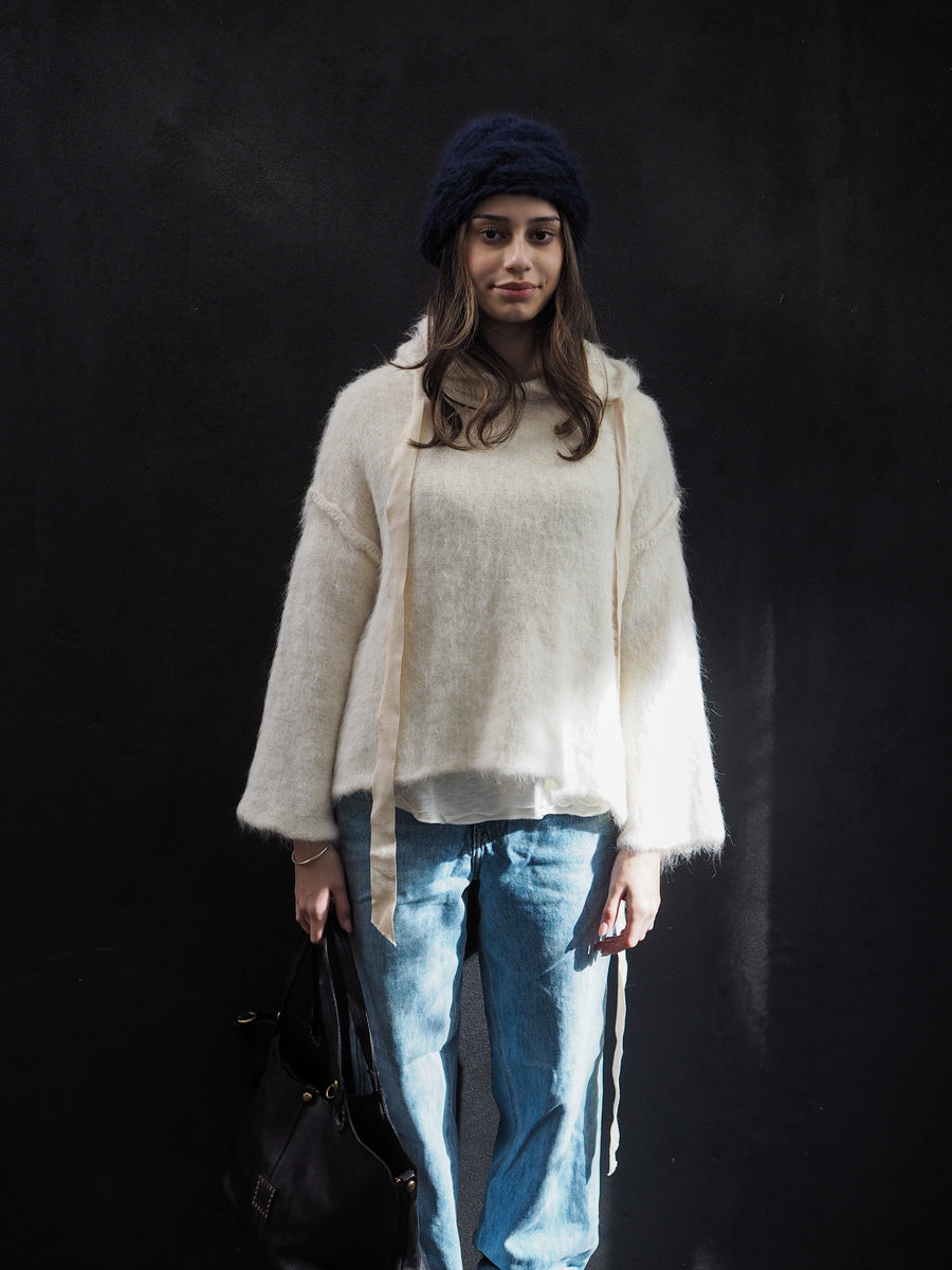 Sloppy Joe Luxe Hoodie (Alpaca) - Snow
