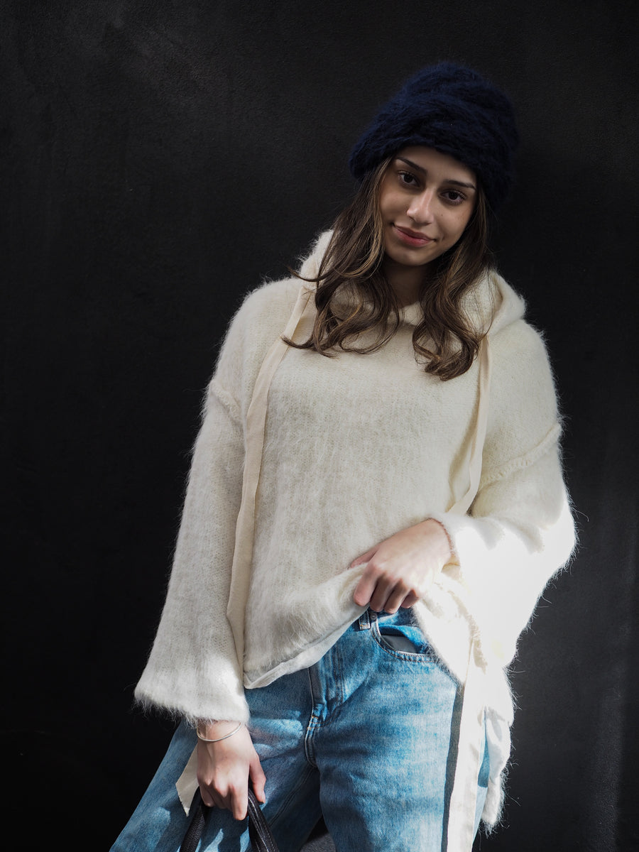 Sloppy Joe Luxe Hoodie (Alpaca) - Snow