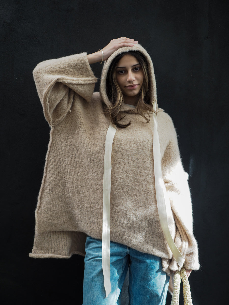 Sloppy Joe Hoodie (Alpaca) Oatmeal