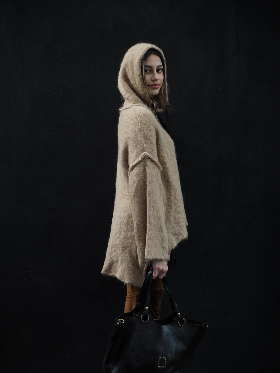 Sloppy Joe Luxe Hoodie (Alpaca) - Camel