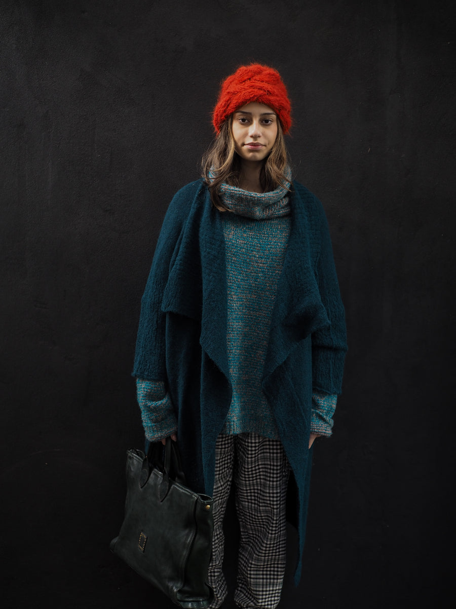 Luxe Light Weight kimono Cardi (Alpaca) - Ocean Green