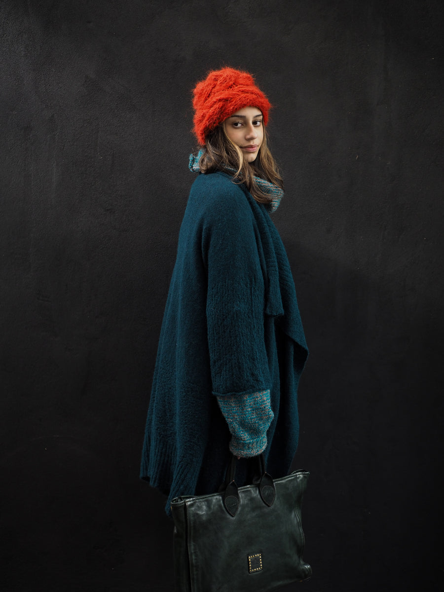 Luxe Light Weight kimono Cardi (Alpaca) - Ocean Green