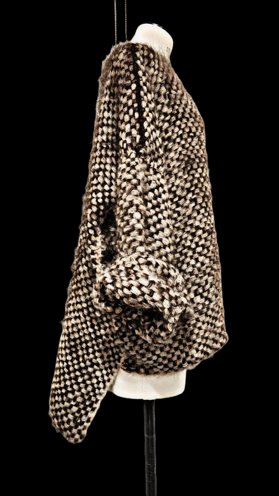 Hand Loom 2 Tone Sweater (Alpaca) Mocca - Nude
