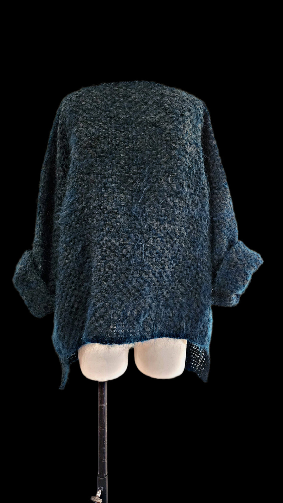 Hand Loom 2 Tone Sweater (Alpaca) Forest - Ocean