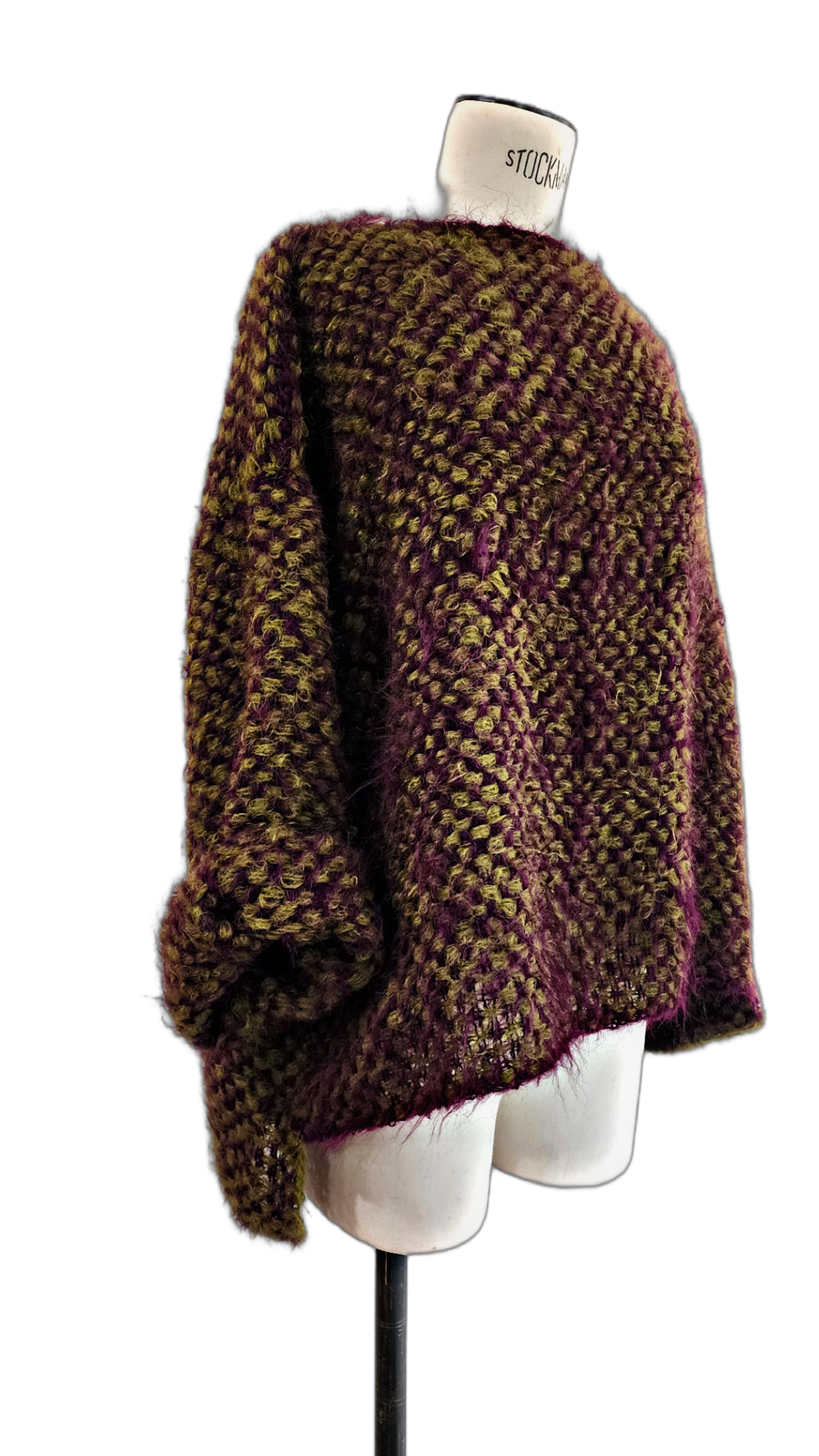 Hand Loom 2 Tone Sweater (Alpaca) Mocca - Nude