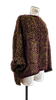 Hand Loom 2 Tone Sweater (Alpaca) Moss - Merlot