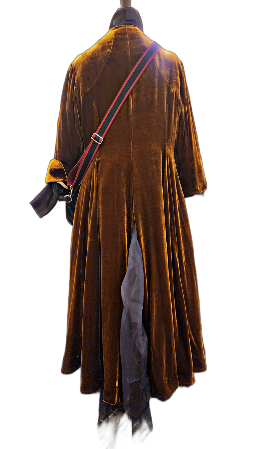 Maxi Riding Coat (Silk Velvet) - Mocca
