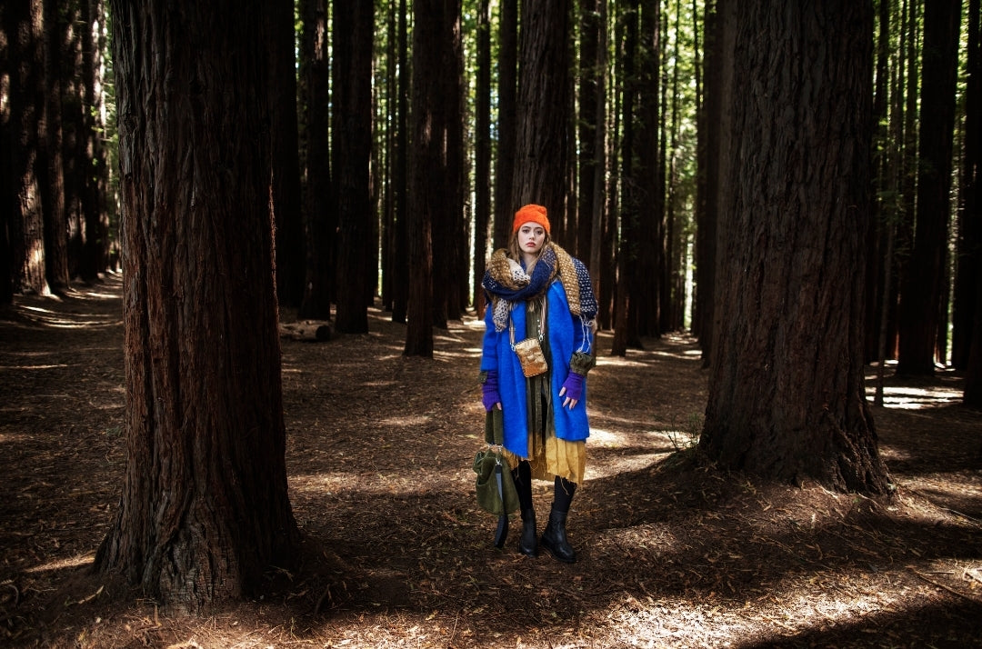 Mohair Cocoon Coat - Cobalt – Amano by Lorena Laing