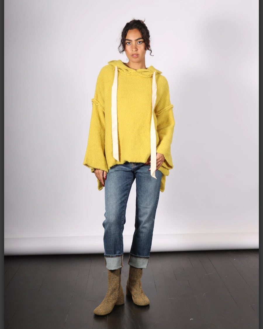 Sloppy Joe Hoodie (Alpaca) - Yellow