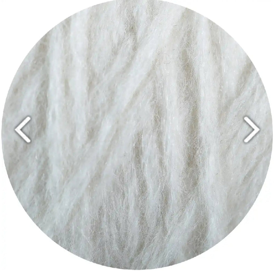 Hand Crochet Bluson With Pompom Sleeves (Alpaca) - Navy