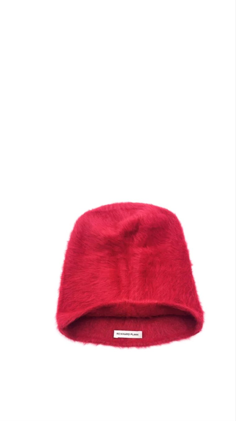 Cuffia Angora -Red