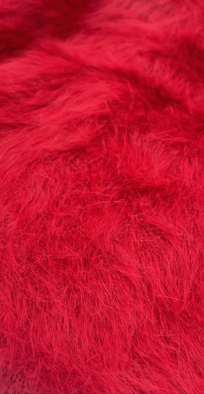 Cuffia Angora -Red