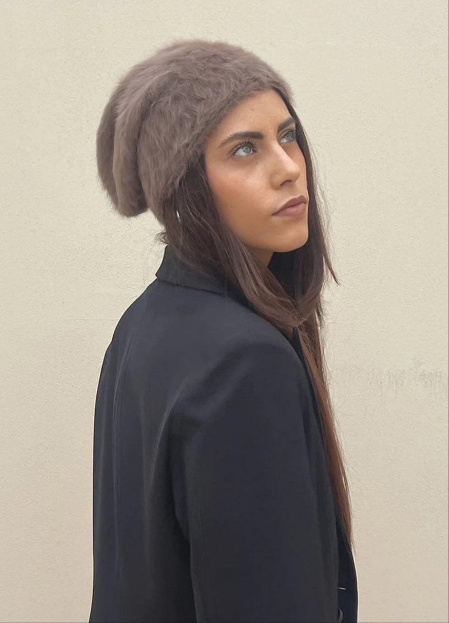 Cuffia Angora -Red