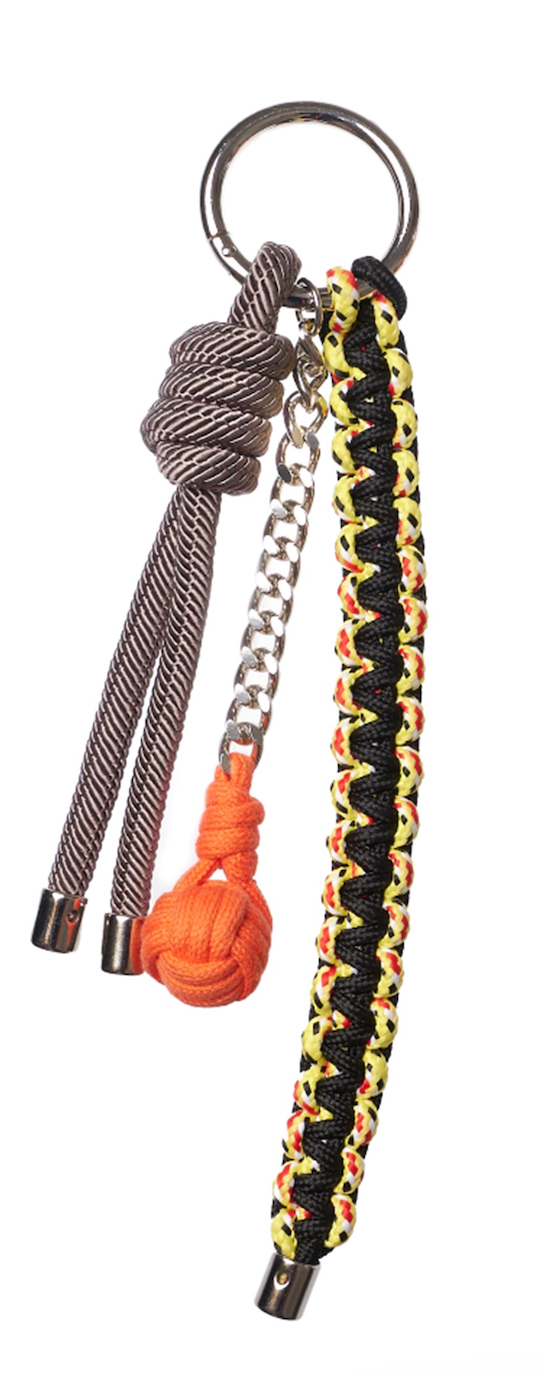 Bag charm Multi strand set - Flamingo