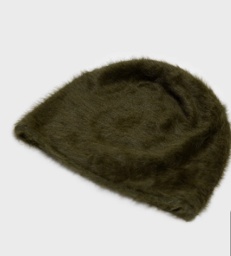 Cuffia Angora -Khaki
