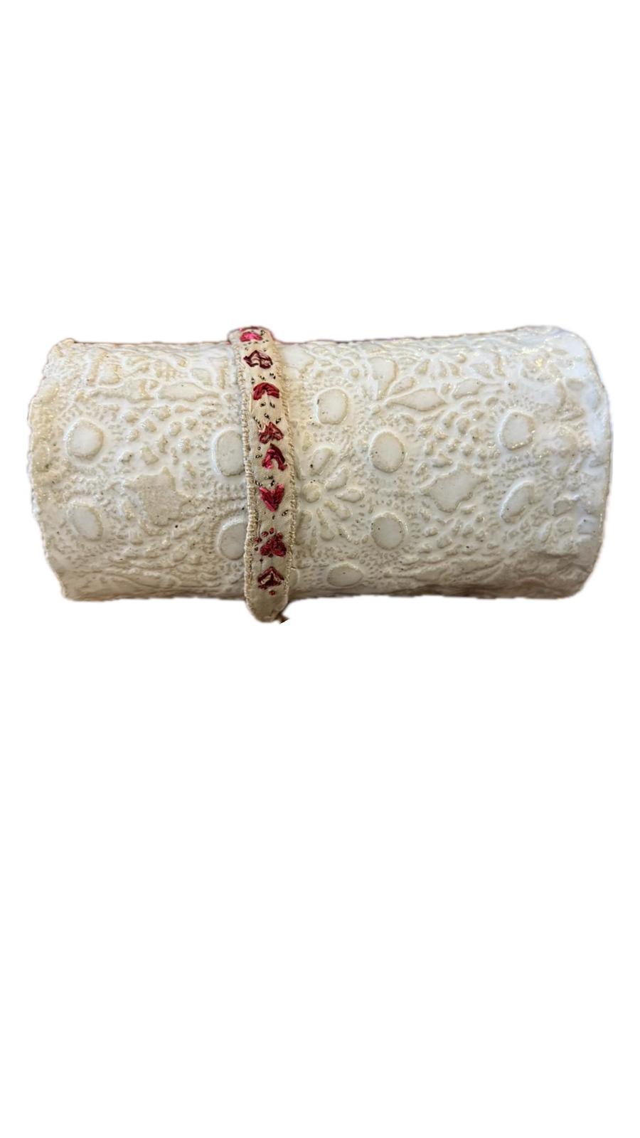Antonia Rossi hand embroidered  silk bracelet