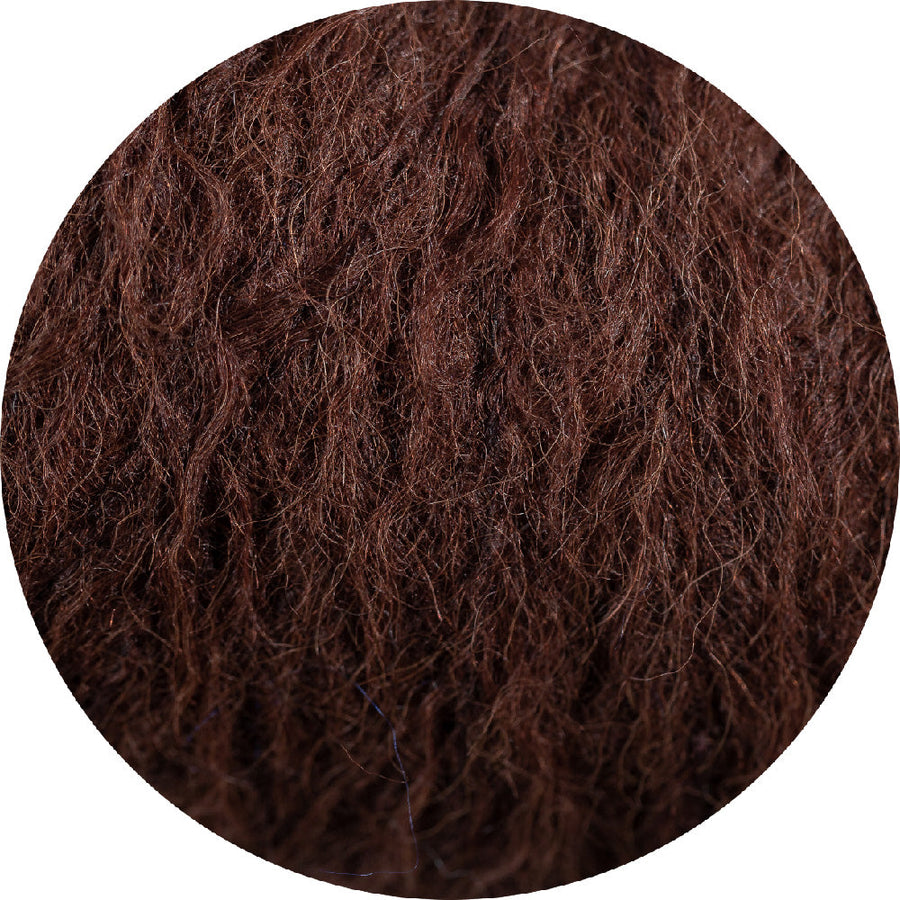 Hand Crochet Bluson With Pompom Sleeves (Alpaca) - Navy