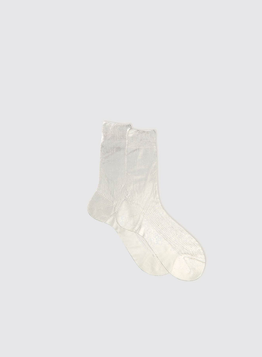 Ribbed Laminated socks (Silk)