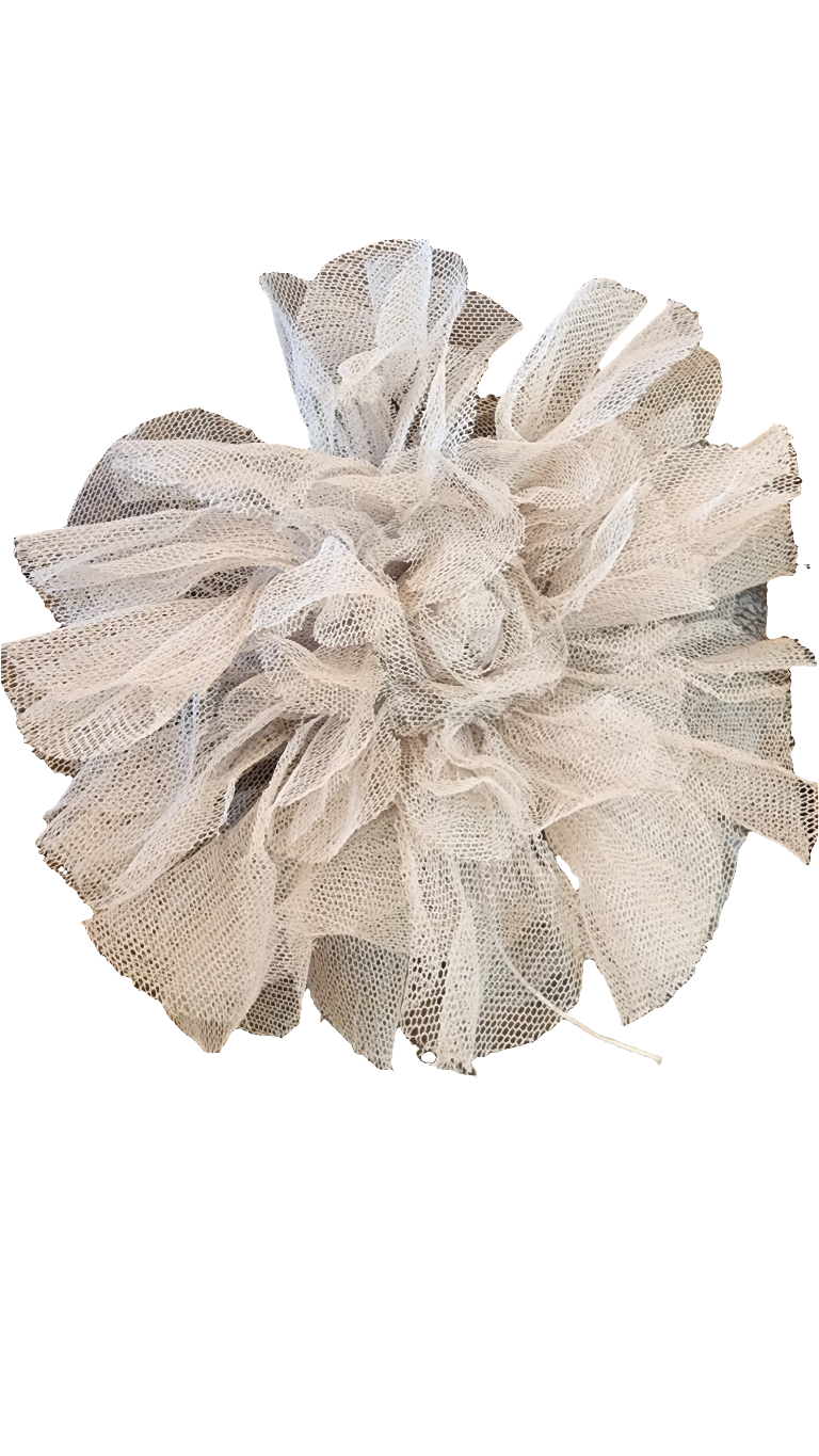 New York Hand crafted flower brooch - Silk tulle