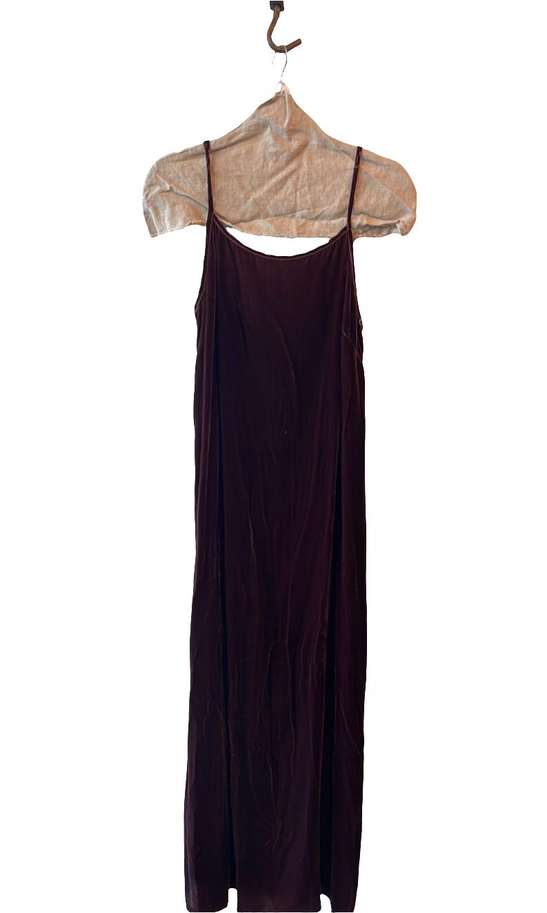 Slip Dress (Silk Velvet) - Black