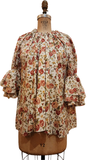 Amano flora button back blouson