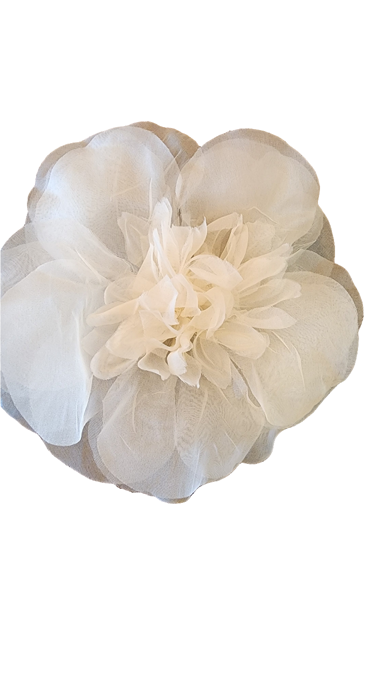 New York Hand crafted flower brooch - Silk